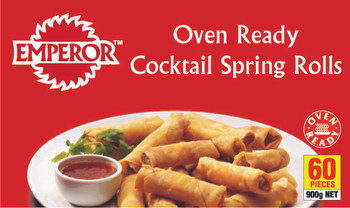 Emperor Cocktail Ovenable Spring Rolls 60 x 15g Front Of Pack