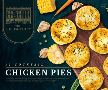Cocktail Chicken Pies 12 Pack