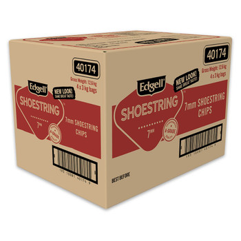 Edgell Shoestring 7mm Chips 4x3kg Carton