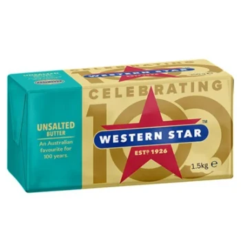 Western Star Unsalted Butter 8 x 1.5kg