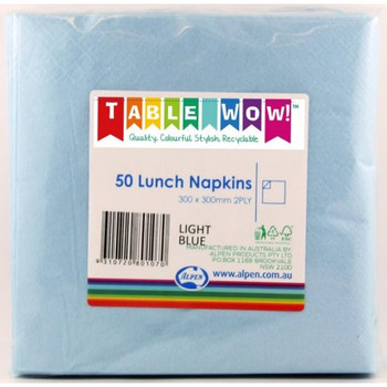 Serviettes Blue Light Lunch 2Ply 100 - Alpen