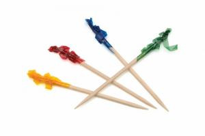 FRILLED TOOTHPICKS CLOSEUP
