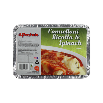 Il Pastaio Cannelloni Ricotta & Spinach 850g