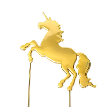 Unicorn Cake Topper Gold Plated Unicorn Cake Topper Gold Plated