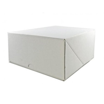 White Cake Box  8"