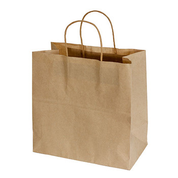 Medium Kraft Takeaway Bags 10 Pack available from Padstow Food Service