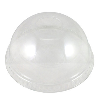 Clear Dome Plastic Lids 100 Pack