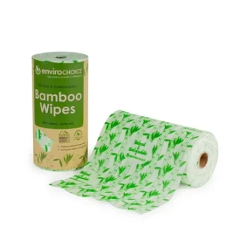 Natural Bamboo Wipes  85 Per Roll