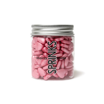 Edible Pink Hearts by Sprinks 85g