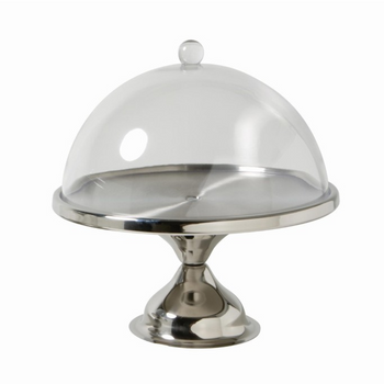 Dome Style Acrylic Cake Cover On Stand