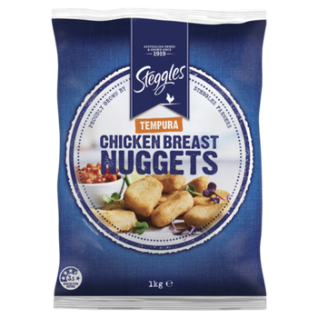 Steggles Tempura Chicken Breast Nuggets 6 x 1kg