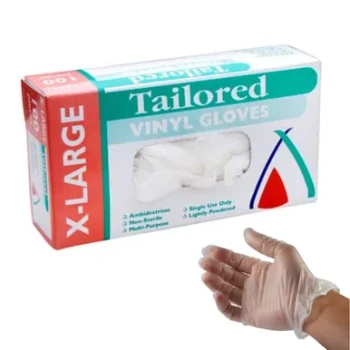 Extra Large Powdered Vinyl Gloves 100 Pack