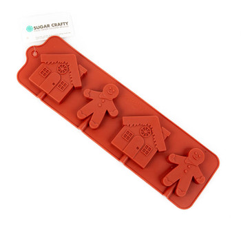 Gingerbread Man and House Chocolate Mould