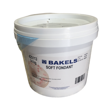 Bakels White Soft Fondant Donut Icing 14kg Pail