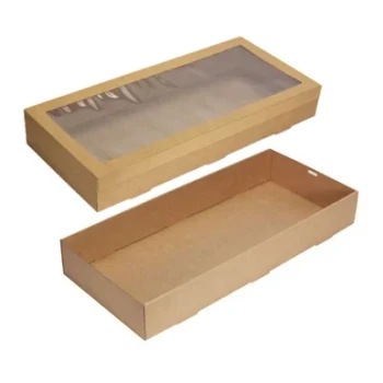 Kraft Catering Grazing Box With Window Lid Large