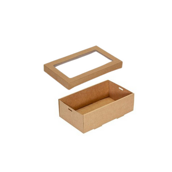Kraft Catering Grazing Box With Window Lid #1