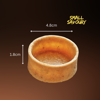 Savoury Small Tart Shells Round 4.6cm 25 Pack