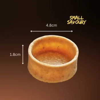 Savoury Small Tart Shells Round 4.6cm 25 Pack