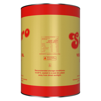 Solero Vegetable Oil 20 Litre rear View