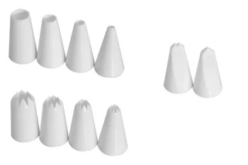 Mondo Piping Nozzle Mixed Set - 10 Piece