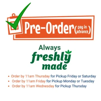 Pre Order In Advance