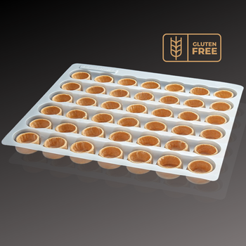 Gluten Free Mini Tart Shells Round 3.2cm 42 Pack
