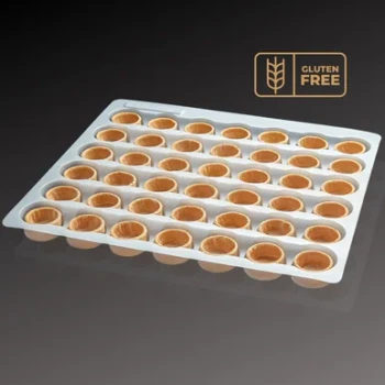 Gluten Free Mini Tart Shells Round 3.2cm 42 Pack