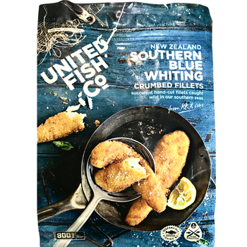 New Zealand Crumbed Southern Blue Whiting Fillets 800g