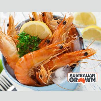 Whole Cooked Australian Tiger Prawns 