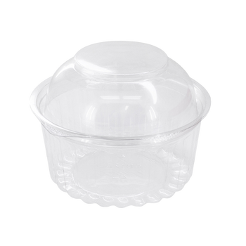 12oz Clear Shobowl with Dome Hinged Lid 50 Pack