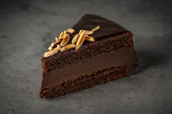 Looma's Vegan Chocolate Mud Cake Slice View
