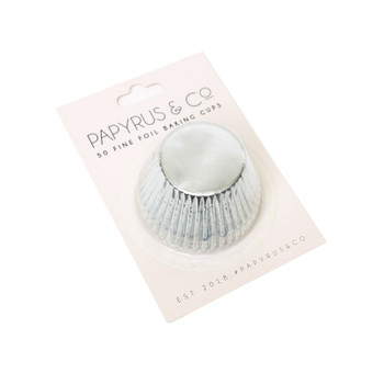 Silver Baking Cups 50 Pack