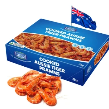 Tassal Whole Cooked Aussie Tiger Prawns 3kg