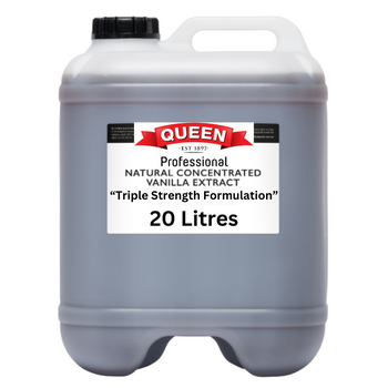 Queen Natural Concentrated Vanilla Extract 20 Litres available from Padstow Food Service