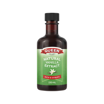 Queen Natural Vanilla Extract 150ml available from Padstow Food Service