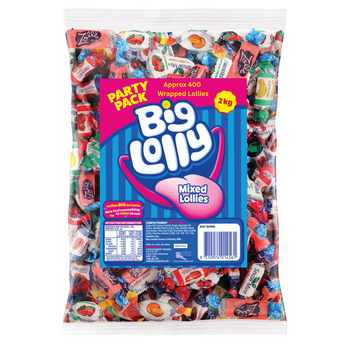Mixed Wrapped Lolly Party Pack 2kg
