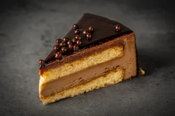 Looma's Pre-Sliced Ferrero Rocher Cake Slice View