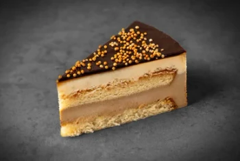 Looma's Pre-Sliced Tiramisu Cake Close Up