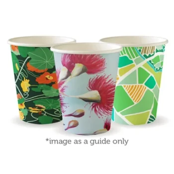 Biopak Art Series Single Wall Biocups 255ml 8oz 50 pack