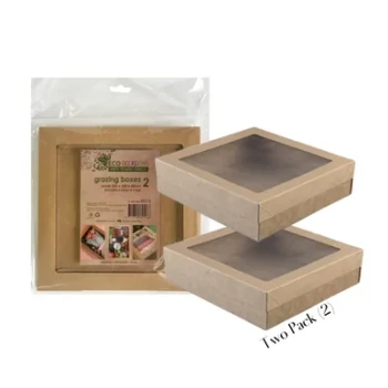 Small Kraft Grazing Box 2 Pack