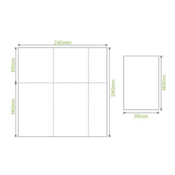 Biopak E Fold Tall 1Ply Dispenser Napkins Dimensions Diagram