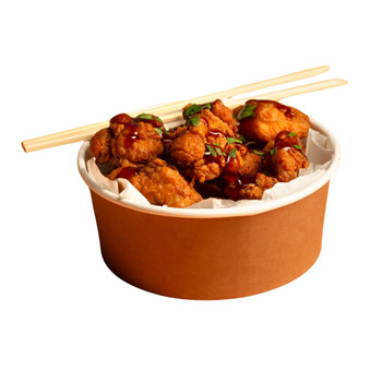 Authentic Japanese Style Karaage Chicken Bites In Bowl