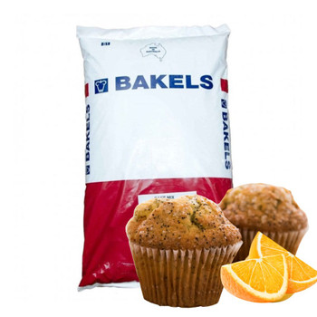 Bakels Orange & Poppyseed Muffin Mix 15kg Bakels Orange & Poppyseed Muffin Mix 15kg