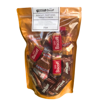 Arnotts & Lotus Biscoff Biscuit Portions Variety 25 Pack