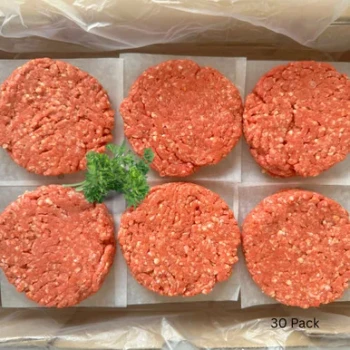 Premium Beef Burger Patties 30 Pack
