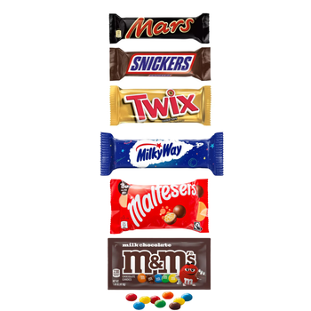 Mars Variety Mix Chocolate Box  Contents