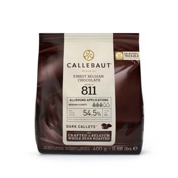 Callebaut Dark Bittersweet Couverture Chocolate 54.5% 400g