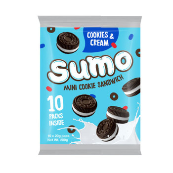 Sumo Mini Cookies & Cream Biscuits 10 x 20g Packs Sumo Mini Cookies & Cream Biscuits 10 x 20g Packs