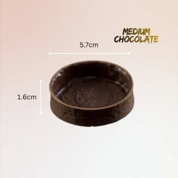 Chocolate Medium Tart Shells Round 5.7cm 20 Pack
