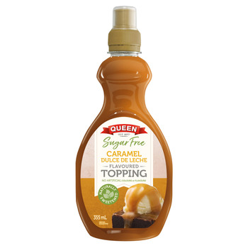 Queen Sugar Free Caramel Dulce De Leche Topping 355ml Front